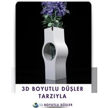Modern Şık Mermer Desen Tasarım Vazo