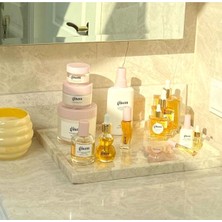 Crema Nouva - Doğal Bej Mermer Tek Parça Sunum Tepsisi "30*40CM"