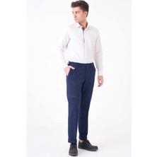 Workman® Flexbelt™ Kızaklı Iç Lastikli Lacivert Erkek Pantolon: Gizli Esnek Bel Tasarımıyla Gün Boyu Konfor