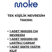 Tek Kişilik Nevresim Takımı 160 x 200|LASTIKLI Çarşaf 100 x 200+30| 1 Adet Yastık Kılıfı 50 x 70| Nevresim Takımı