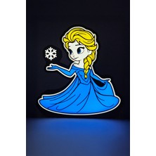 Elsa Frozen Dekoratif Aydınlatma LED Gece Lambası