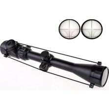 3-9X40 Zoomlu Çıft Işıklı Av Tüfeği Dürbünü Montaj Kelepçeli ( Lisinya )