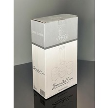 Efegil Kemer Model 4 Parça Başucu Sürahisi & Karaf Set 1200 ml Borasilikat Cam