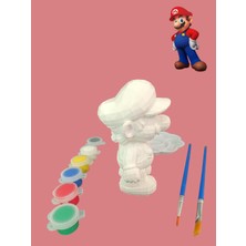 Vitrin XL Süper Mario Karakteri 3D Figür Boyama Seti