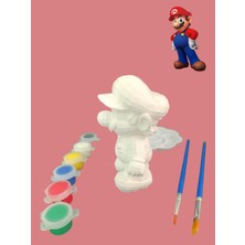 Vitrin XL Süper Mario Karakteri 3D Figür Boyama Seti