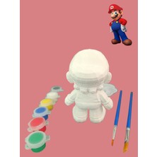 Vitrin XL Süper Mario Karakteri 3D Figür Boyama Seti