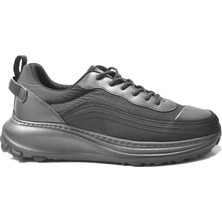 Gamelu Zone Siyah & Gri Memory Foam Hafif Taban Sneaker Erkek Ayakkabı