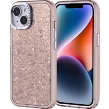 Iphone 15 Uyumlu Kılıf Parlak Taş Tasarım Kırık Cam Efektli Işıltılı Yansıyan Kapak
