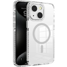 Kip GSM Iphone 15 Uyumlu Kılıf Magsafe Sarj Destekli Airbagli Kenarları Renkli Parmak Izi Tutmaz Kapak