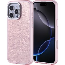 Iphone 16 Pro Max Uyumlu Kılıf Parlak Taş Tasarım Kırık Cam Efektli Işıltılı Yansıyan Kapak