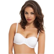 Nbb 3520 Kadın Silikon Destekli Kikro Dolgulu Straplez Sütyen