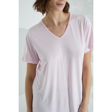 Bambu Soft Kumaş Kısa Kol Kapri Takım 71038