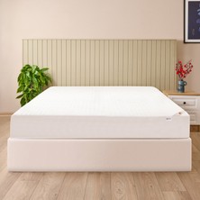 Evidea Soft Fitted Çift Kişilik Serinletici Alez - Beyaz - 160X200 cm