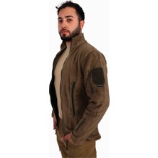 Açık Haki Askeri Outdoor ve Taktik Polar Hırka