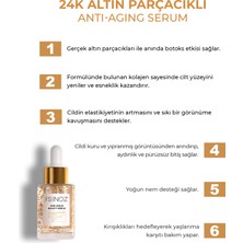 Sinoz 24k Altın Parçacıklı Hyaluronik Asit Içeren Kolajen Cilt Bakım Serum 30 ml 
