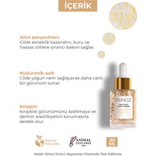 Sinoz 24k Altın Parçacıklı Hyaluronik Asit Içeren Kolajen Cilt Bakım Serum 30 ml 
