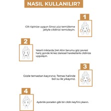 Sinoz 24k Altın Parçacıklı Hyaluronik Asit Içeren Kolajen Cilt Bakım Serum 30 ml 