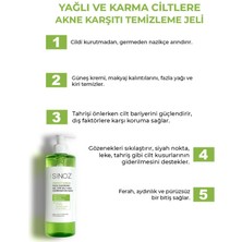 Sinoz Perfect Sebum Dengeleyici Yüz Temizleme Jeli 400 ML Yağlı Karma Ciltler için