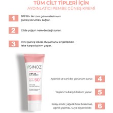 Sinoz Pink Touch SPF 50 Cilt Yüz Güneş Kremi 50 ML Tüm Ciltler için