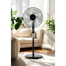 Yui F29 Vantilatör 40w Siyah 3 Kademe 5 Pervane Döner Başlık