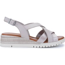 Tamer Tanca Kadın Gümüş Topuklu Sandalet 899 25112 Bn Sndlt Y25 Slvr/slvr Sım