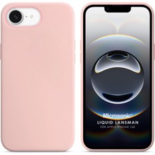 Microsonic Apple iPhone 16E Kılıf Liquid Lansman Silikon Rose Gold