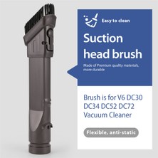 Meilianhao V6 DC30 DC34 DC52 DC72 Elektrikli Süpürge Yedek Parça Aksesuarları 2'si 1 Arada Fırçalar Için Düz Nozul Fırça Emiş Başlığı (Yurt Dışından)