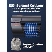 Wrapsol Oto Araç Süpürgesi Katlanabilir Vakumlu Üflemeli Şarjlı Çok Fonksiyonlu Ev Araba Kamp 15000PA Çekim