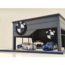 Bmw Diecast Showroom Garaj Diorama 1:64 Ölçek