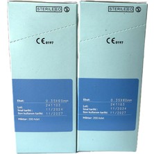 Hualong Akupunktur Iğnesi Kuru Iğne 0.35X60MM 200 lük paket 2 Kutu 400 Adet