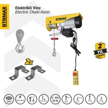 Rtrmax RTM490 Elektrikli Vinç 1900 W 600/1200 Kg Bakır Sargı