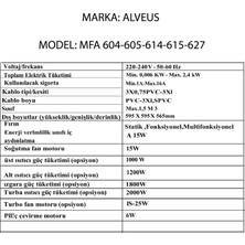 Alveus Mfa 604 Statik Beyaz  Ankastre Fırın