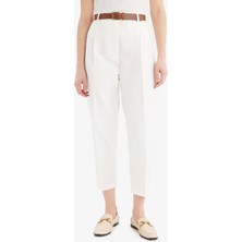 DeFacto 	Carrot Fit Gabardin Kumaş Pantolon Kemerli Yüksek Bel Kısa Paça D2732AX25SP