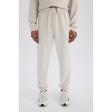 DeFacto Standart Fit Sporcu Jogger Eşofman Altı İçi Tüylü Skuba Dalgıç Kumaş Lastikli Paça D7525AX25SP