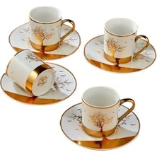 Akıllıelma-Cooker Porselen 6 Lı Kahve Fincan Seti