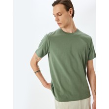 Koton Pamuklu Bisiklet Yaka Regular Fit Kısa Kollu Basic Tişört