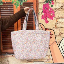 İstanbul Erguvan Kadın Koop Erguvan Kadın Kooperatifi Çift Taraflı Çok Amaçlı Kullanılabilen Kol Çantası