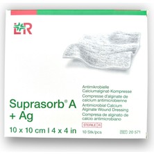 Lohmann & Rauscher Suprasorb A + Ag Kalsiyum Aljinatlı ve Gümüşlü Örtü 10 x 10 cm - Ref 20571 - 1 Adet