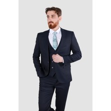 Smokın 10016-L  Armurlu Takım Elbıse-Lacivert