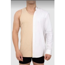 Tek Kaplan Tekkaplan Görünmez Atlet Erkek Ten Rengi Atlet 3 Lü