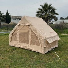 Monicamp 6 Kişilik 4 Mevsim Şişme Kamp Çadırı 6m2 300CM x 200CM x 210CM 420D Kumaş