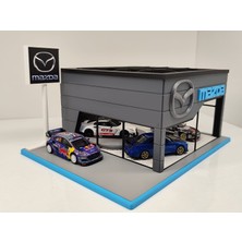 Mazda Diecast Showroom Garaj Diorama 1:64 Ölçek 