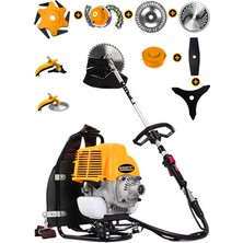 Eisenn Germany 7 In 1 Ms 9300 20 Hp Sırt Tipi Ot Çim Çalı Biçme Tırpan Makinası Isınmaz Motor