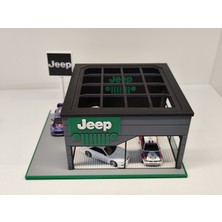 Jeep Diecast Showroom Garaj Diorama 1:64 Ölçek