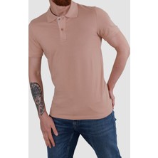 Globay 3225Y Hsk Polo Yaka T-Shırt-Pudra