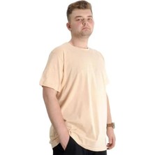Globay Modexl 20031 Battal T-Shırt-Bej