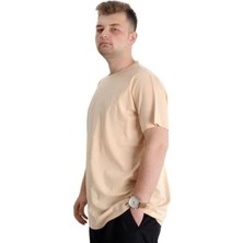 Globay Modexl 20031 Battal T-Shırt-Bej