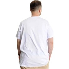 Globay Modexl 20031 Battal T-Shırt-Beyaz