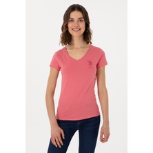 U.s. Polo Assn. Kadın V Yaka Basic T-Shirt 2080797