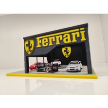 Ferrari Diecast Showroom Garaj Diorama 1:64 Ölçek